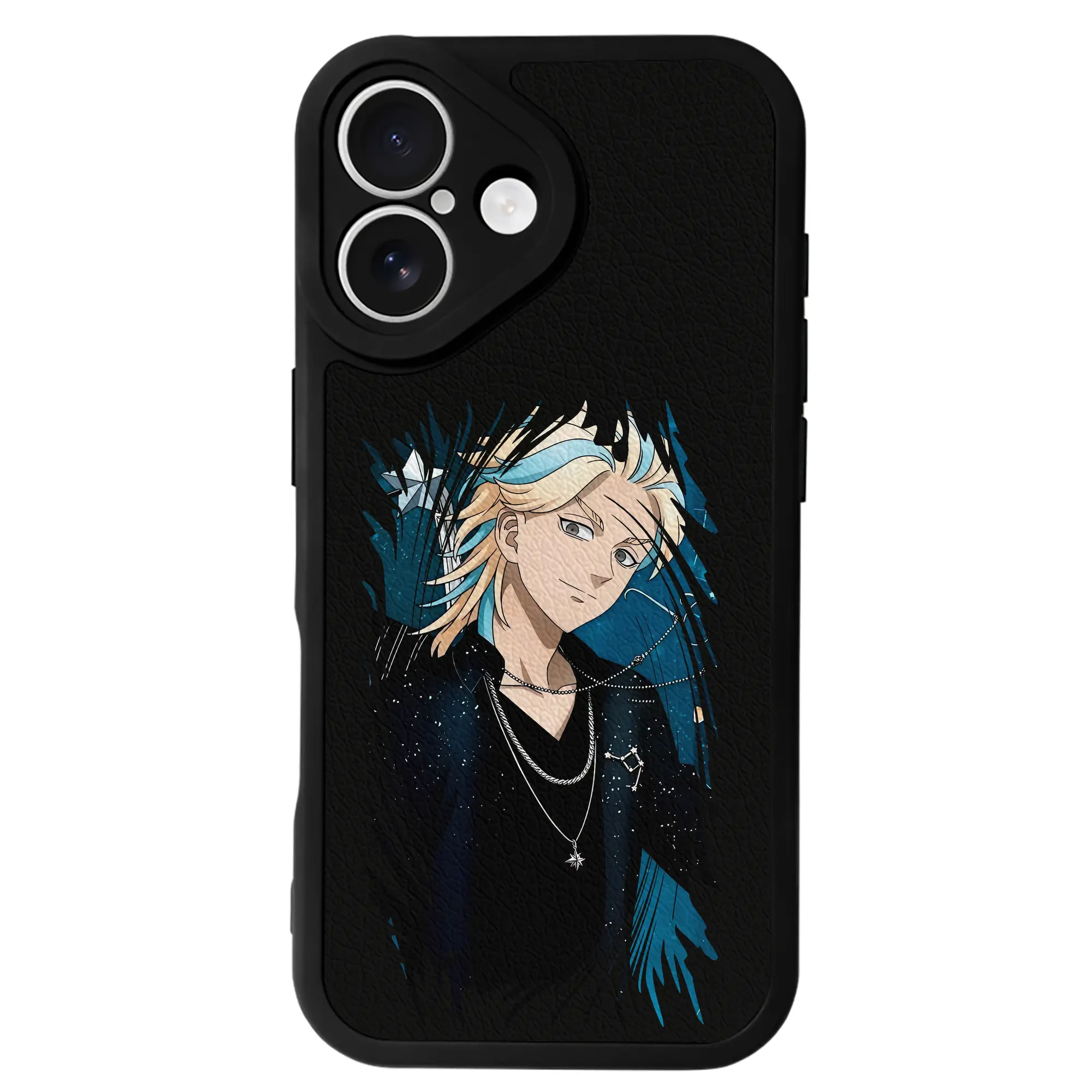 東京リベンジャーズ グッズ,灰谷竜胆 - IPhone 16シリーズ対応 ・ シリコンスマホケース ・ レザー調 ・ 高精度フィット ・ 耐衝撃 ・ ワイヤレス充電対応 ・ 精密カット